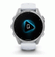 fēnix 8 – 43 mm, AMOLED - Silver with Whitestone Silicone Band - 010-02903-00 - Garmin